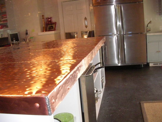 AZ Best Roofing self-sustainable kitchen  island made from copper North Salem NY